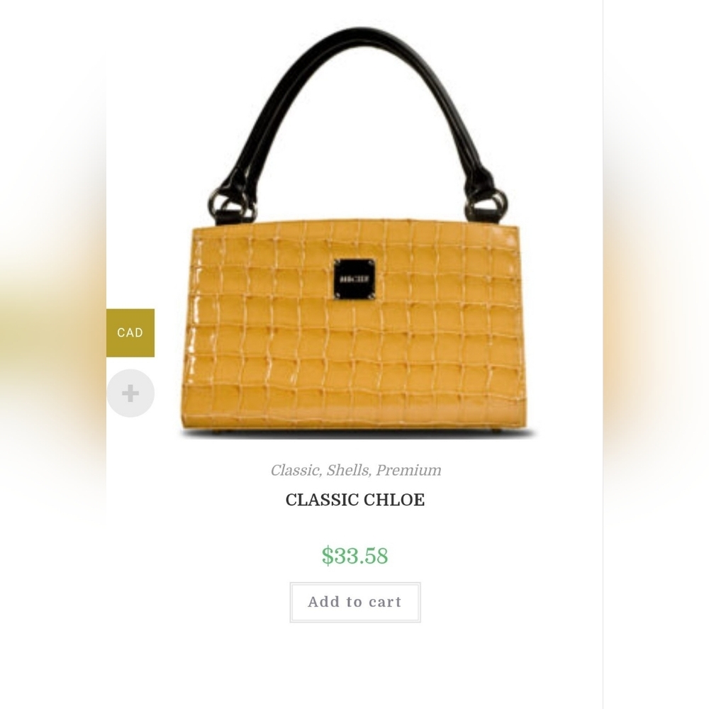 Miche Shoulder Bag (Black) With Burnt Orange Crocodile-Embossed Shell In CHLOE - Picture 13 of 14